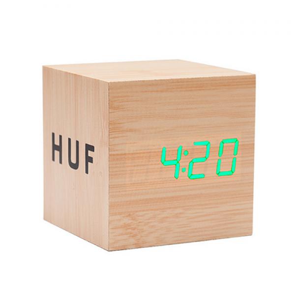 WOOD BOX LOGO CLOCK